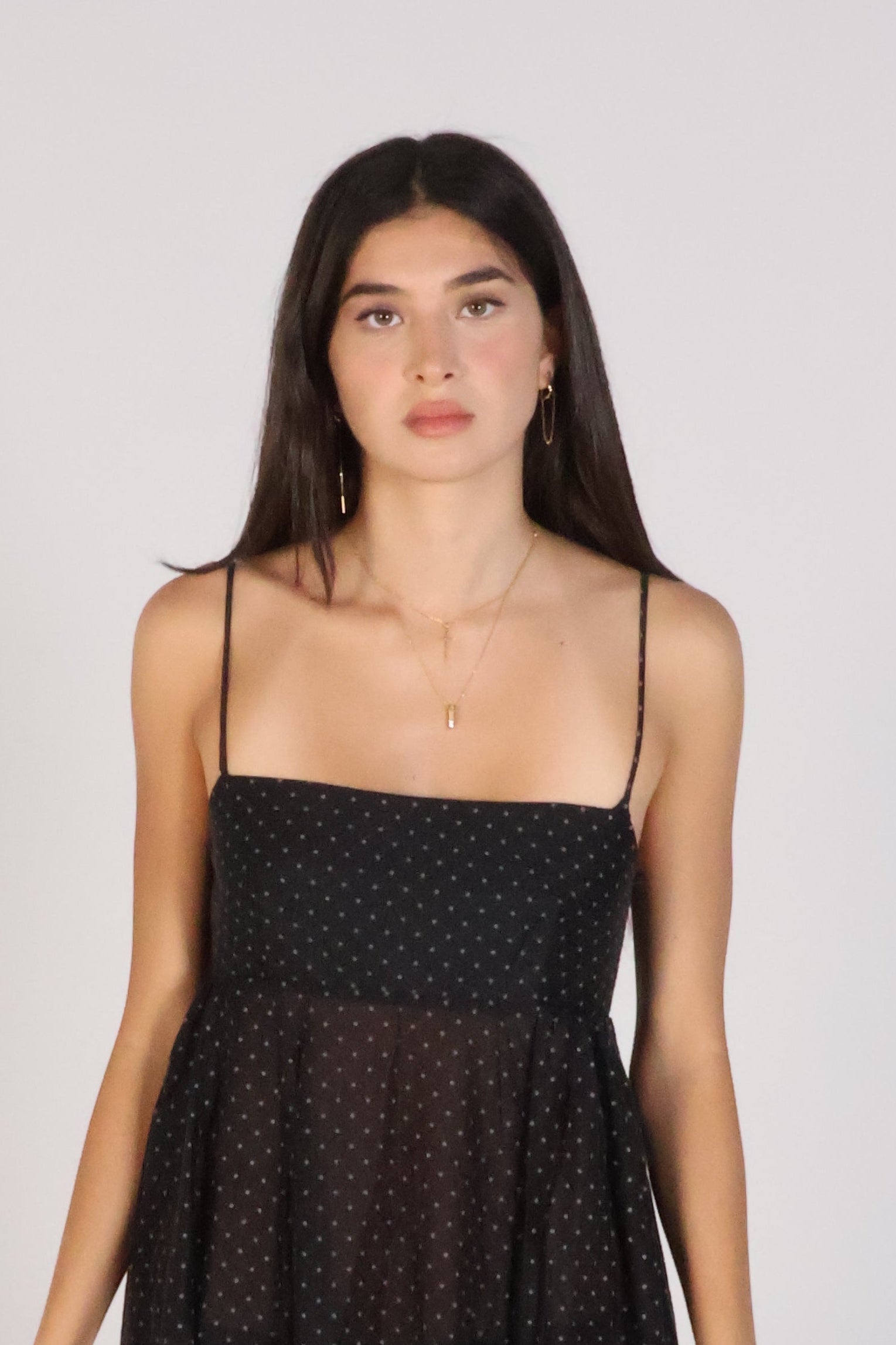 Polka Long Dress