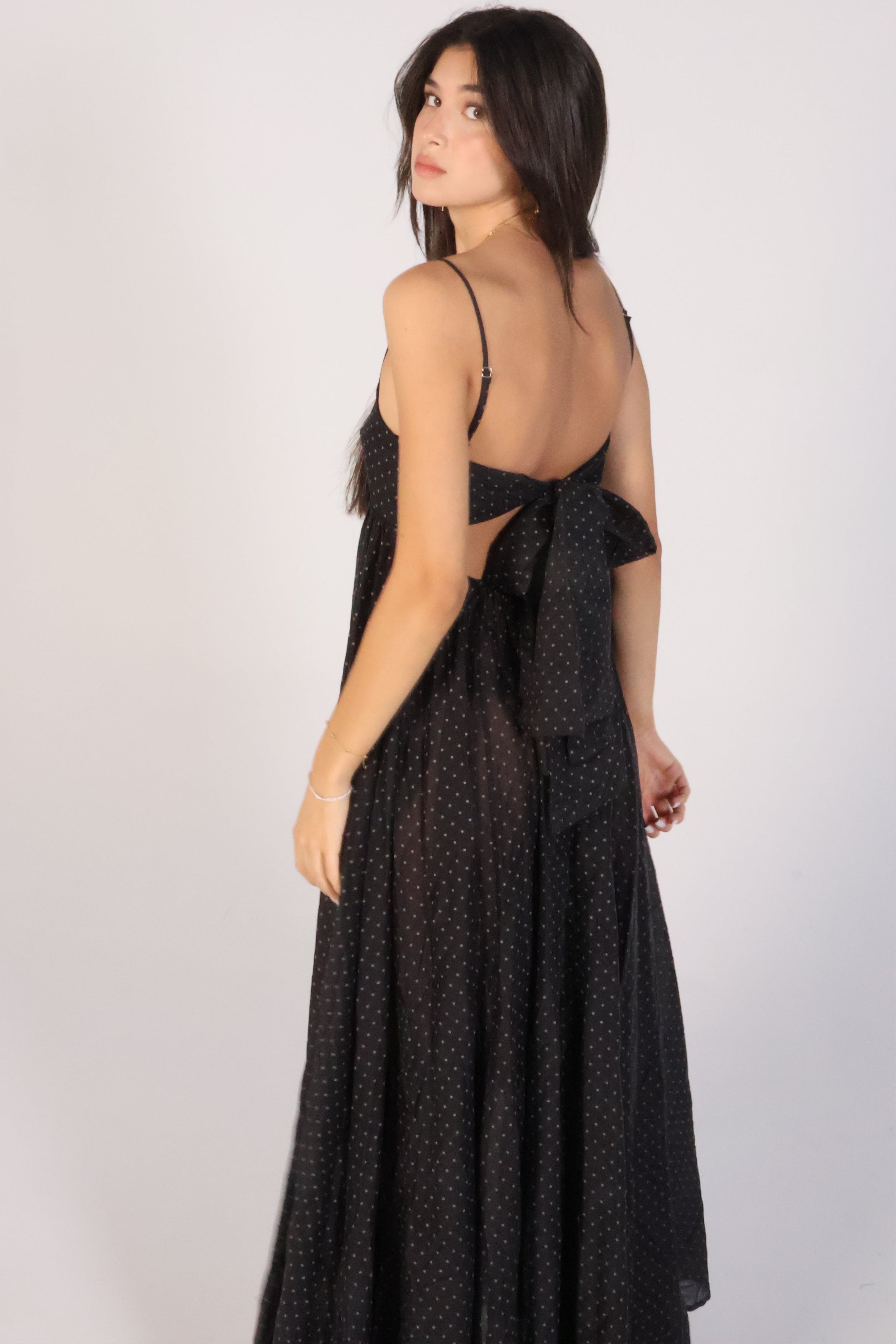 Polka Long Dress