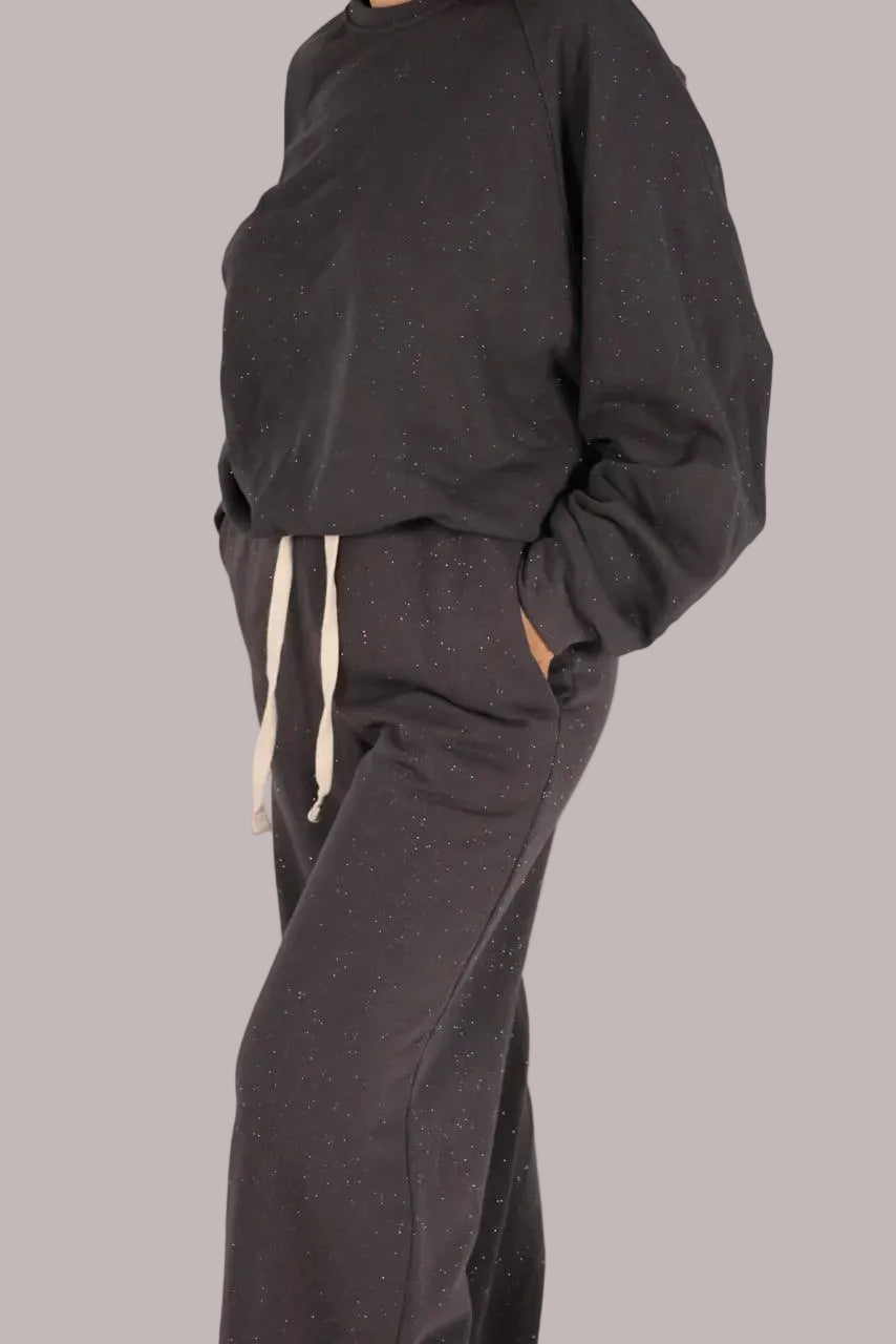 Sparkly Dark Grey Sweats