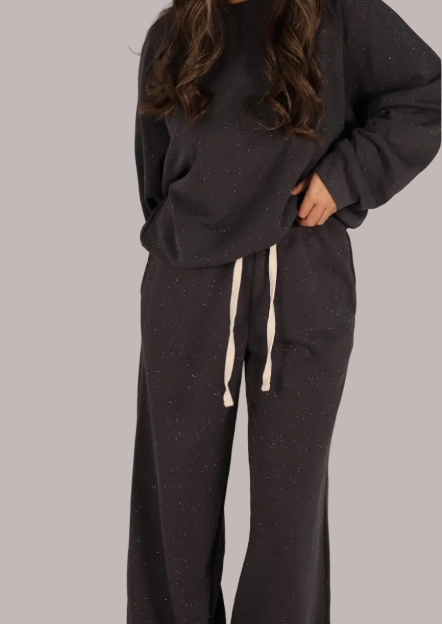 Sparkly Dark Grey Sweats