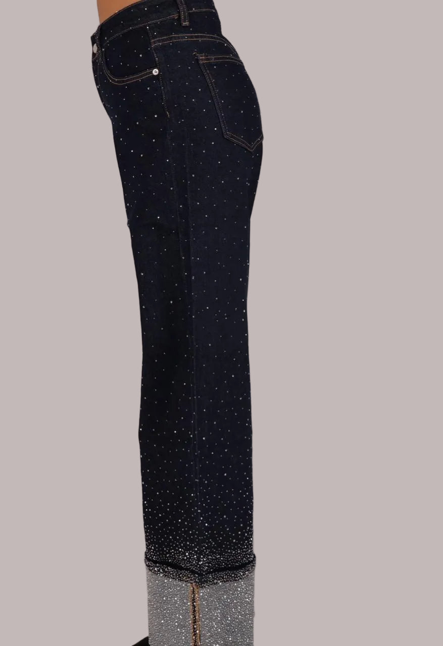 Sparkly Navy Jeans
