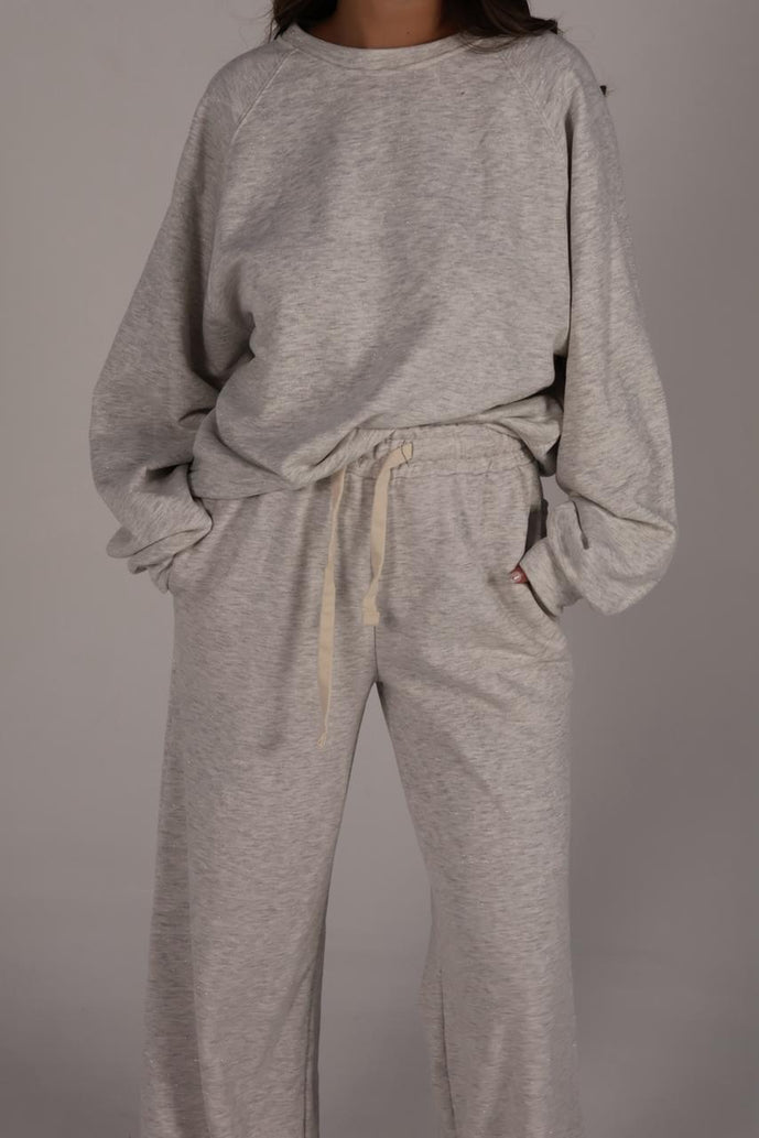 Sparkly Light Grey Sweats